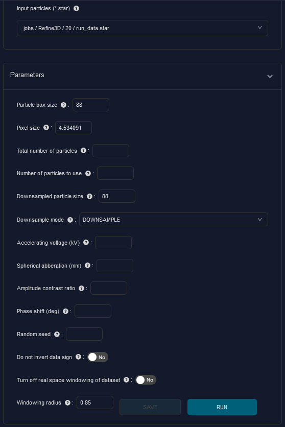 CryoDRGN preprocessing setup